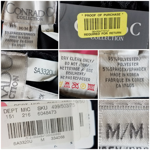 NWT Conrad C Collection Black Velvet Sheer Embellished Indie Sleeze Top shirt M - Picture 6 of 8